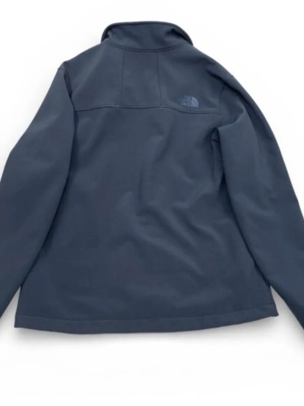 The North Face Windwall Softshell Blue Full Zip Fleece Lined Jacket Men's M